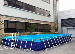 Каркасный летний бассейн 10 x 10 x 1 метр